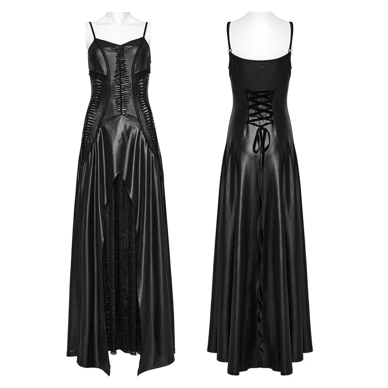 Unregelmäßiges, mehrlagiges Slip-Hochzeitskleid im Gothic-Stil für Damen