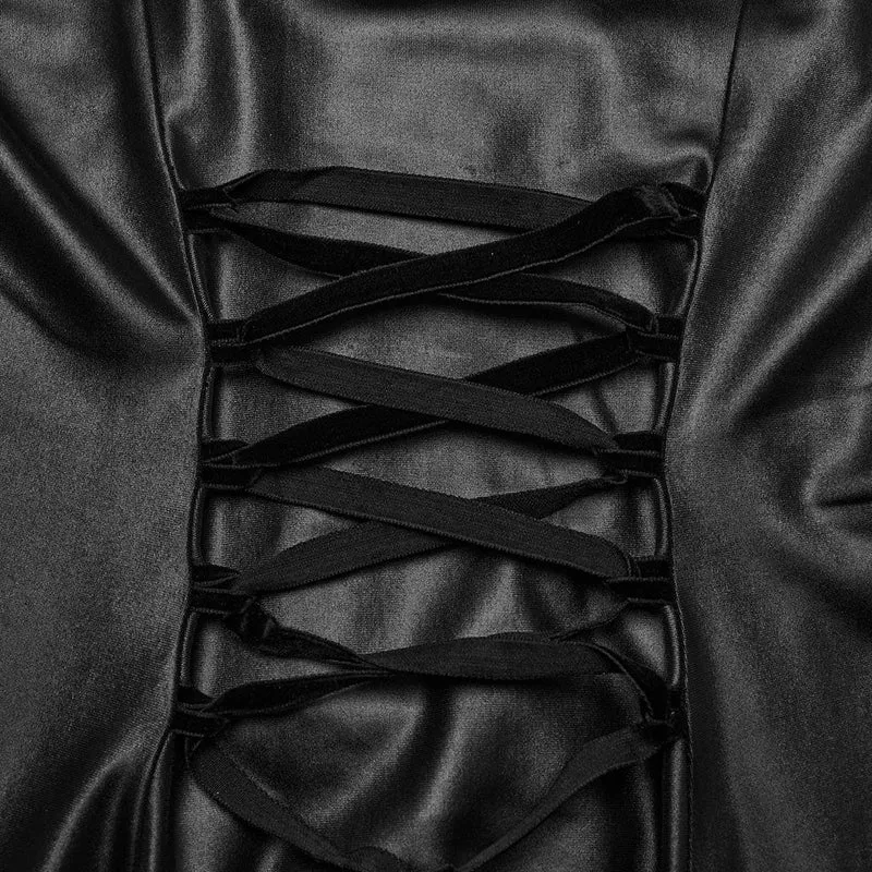 Unregelmäßiges, mehrlagiges Slip-Hochzeitskleid im Gothic-Stil für Damen