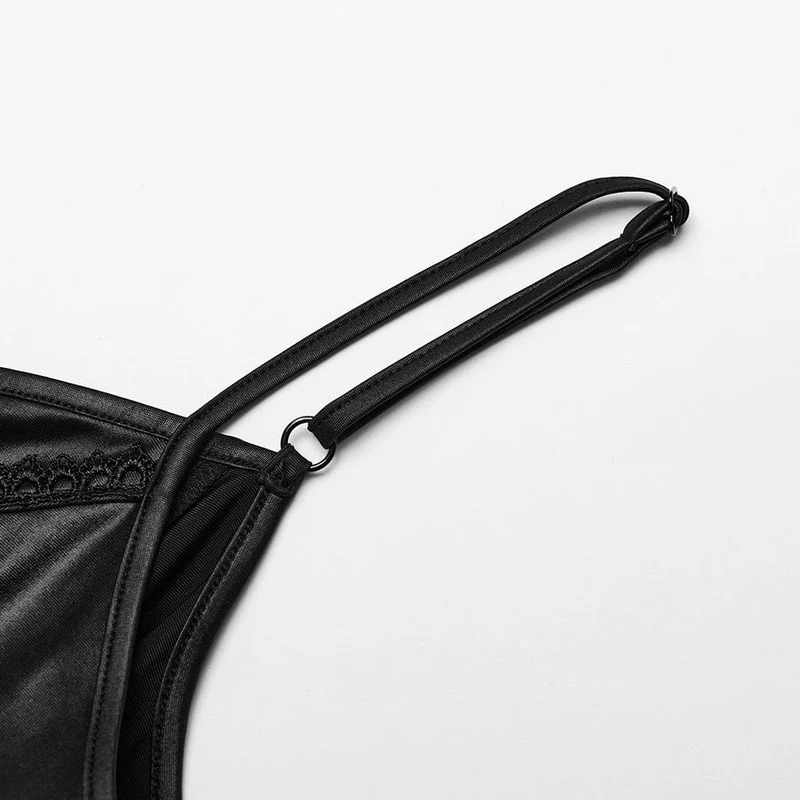 Unregelmäßiges, mehrlagiges Slip-Hochzeitskleid im Gothic-Stil für Damen
