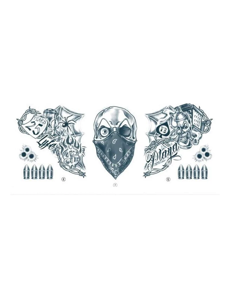 Vandale Nacken Klebetattoo Set