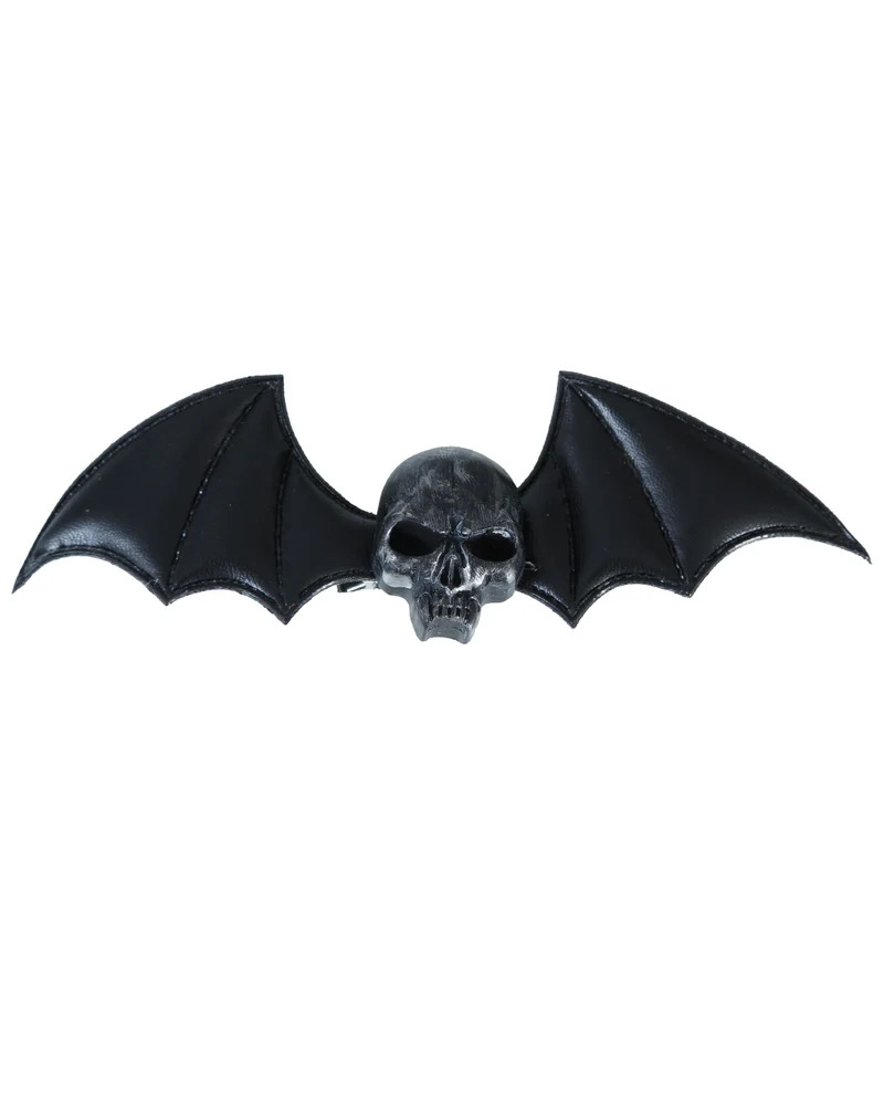 Fledermaus Totenkopf Haarklammer