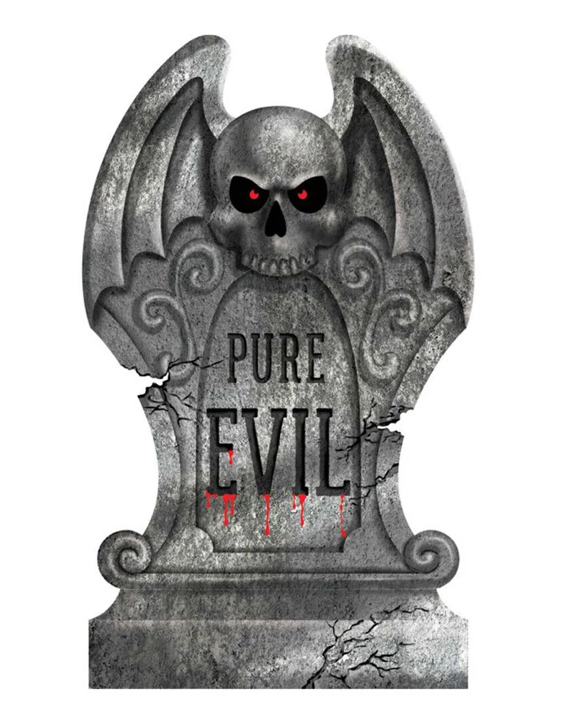 "Pure Evil" Halloween Grabstein 56cm