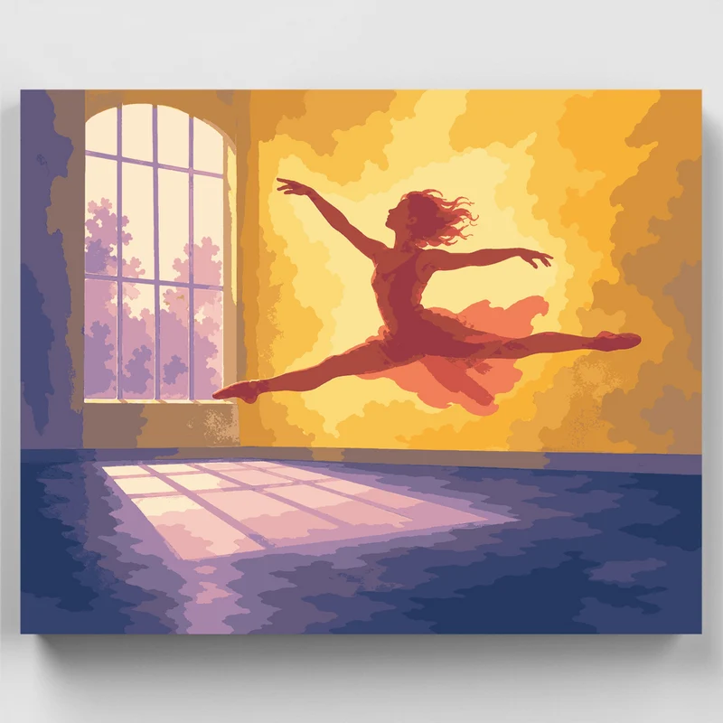 Leaping Ballerina - Paint by Numbers Kit