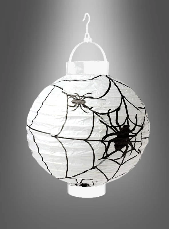 LED Halloween Papierlaterne Fledermaus oder Spinnen