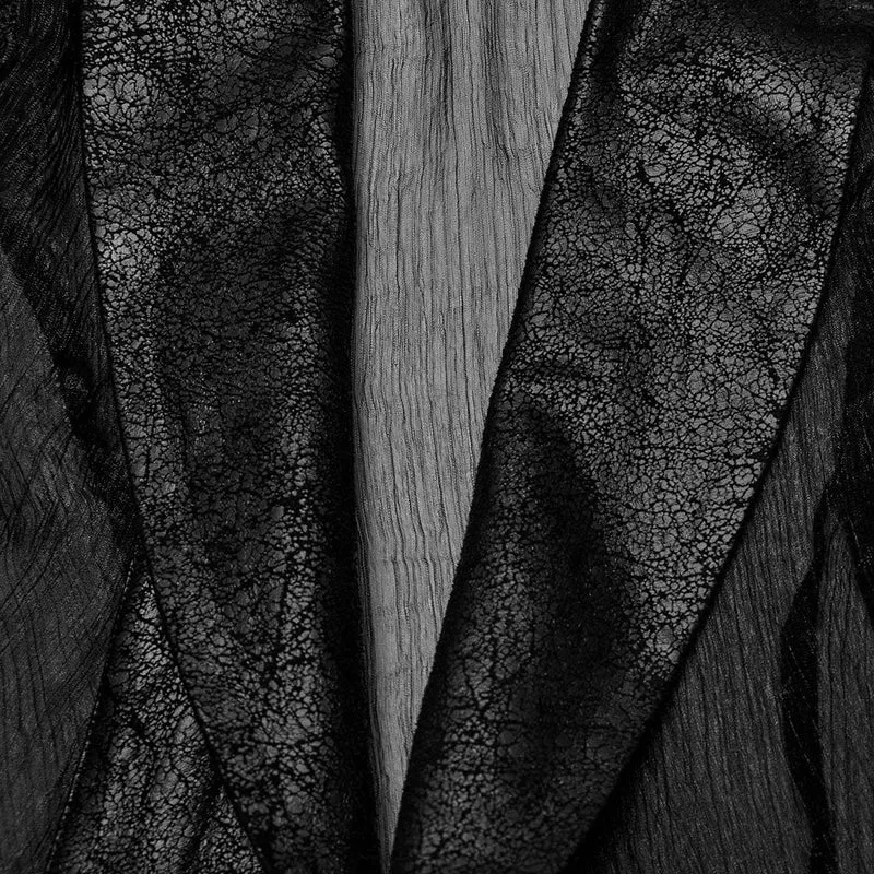 Damen-Cardigan im Gothic-Stil mit Reverskragen und ausgestellten Ärmeln