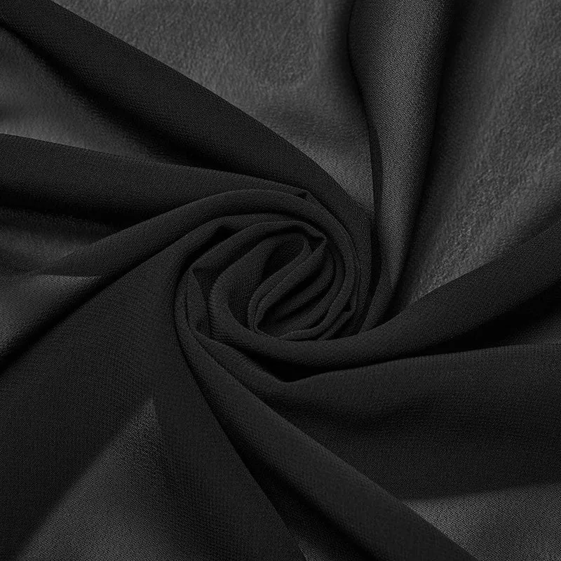 Damen-Gothic-Chiffonrock mit Farbverlauf, geteilt, mit Gürtel