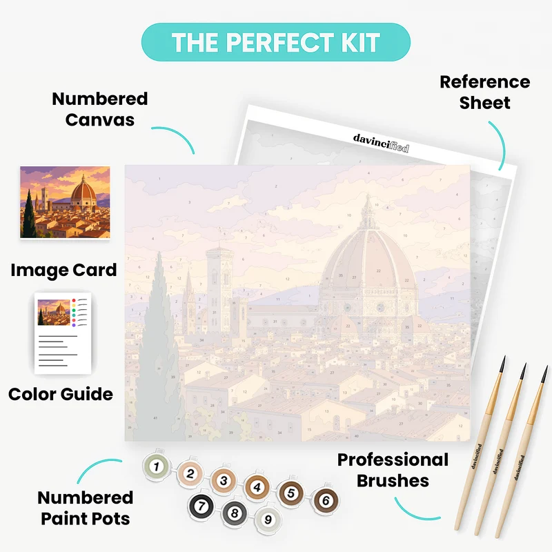 Florence at Dusk - Paint by Numbers Kit