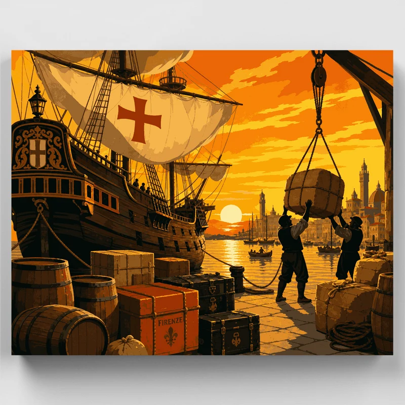 Harbor at Sunset - Paint by Numbers Kit