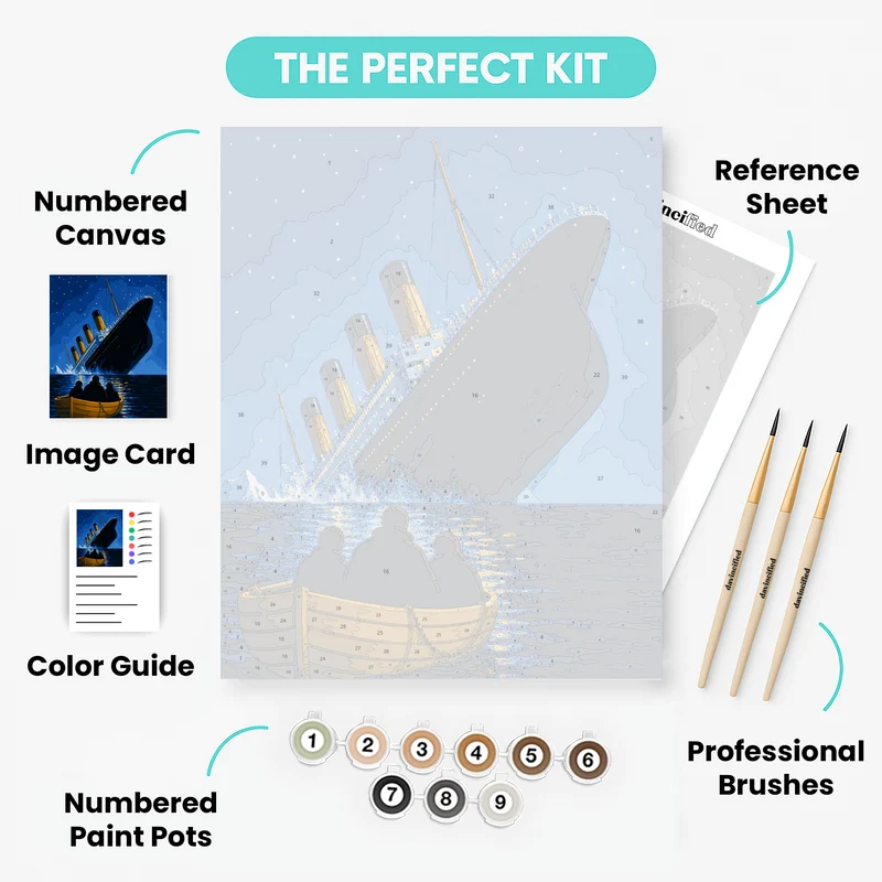 Lifeboat Escape - Paint by Numbers Kit