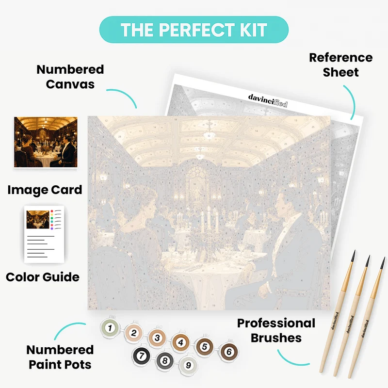 Grand Dining Affair - Paint by Numbers Kit