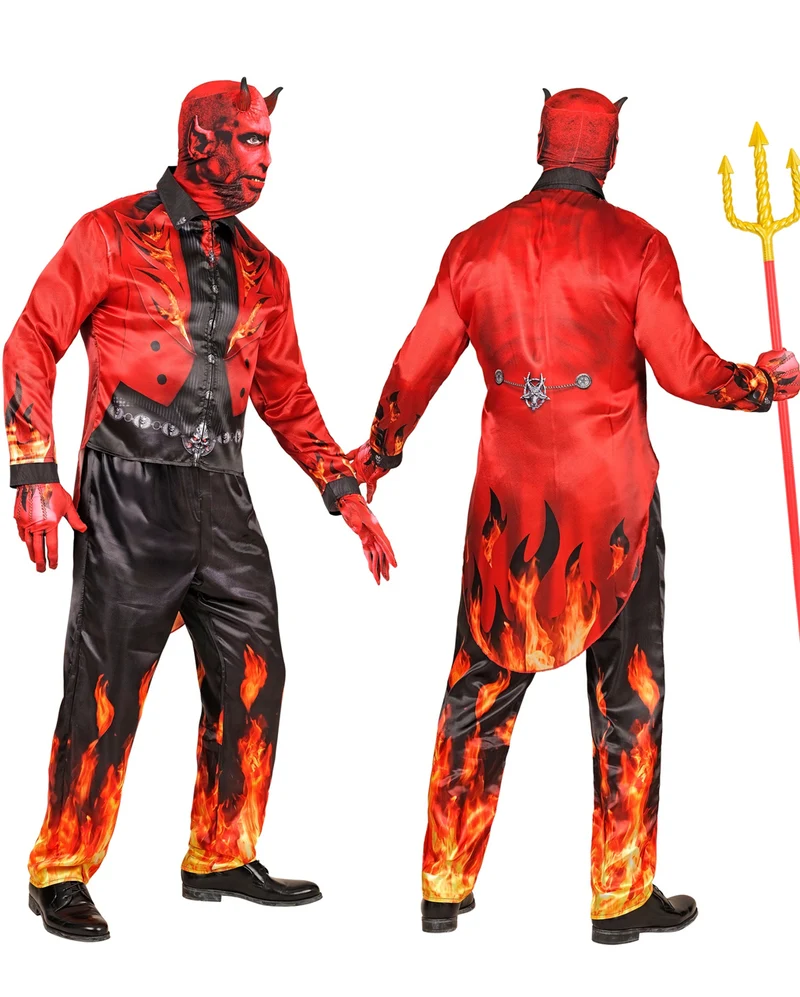 Teufel Sofortkostüm mit Maske & Handschuhe