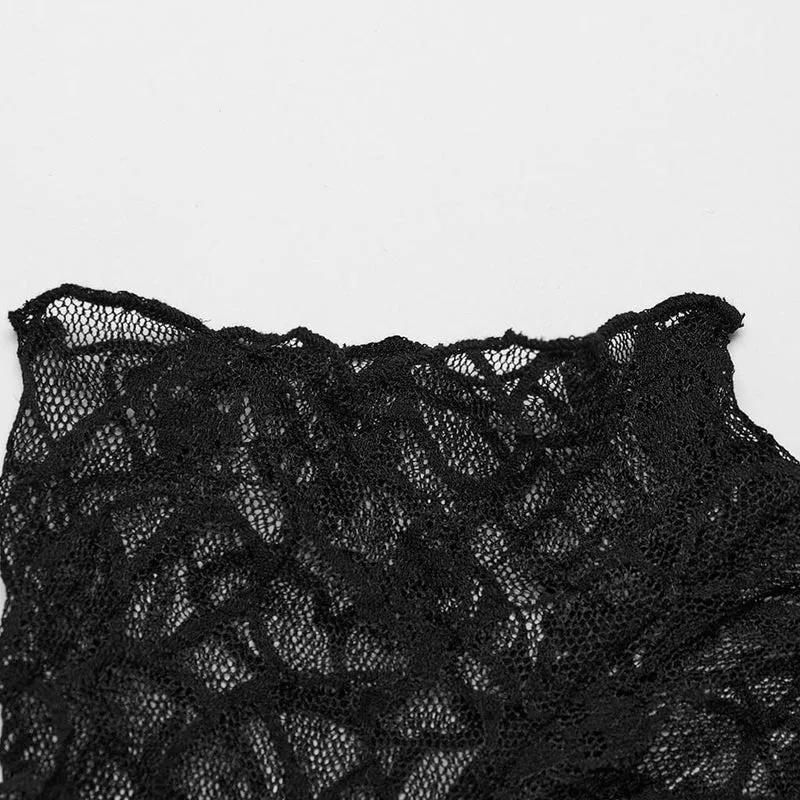 Gothic-Top mit Totenkopf-Motiv für Damen
