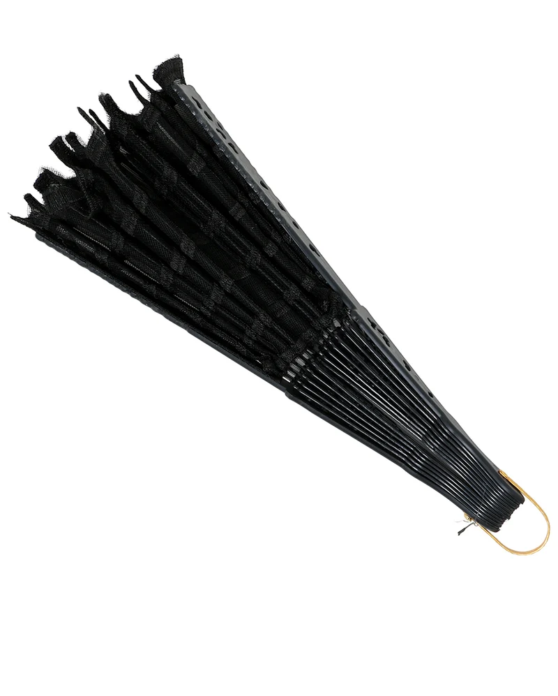 Gothic Handfächer - Spinnweben Design