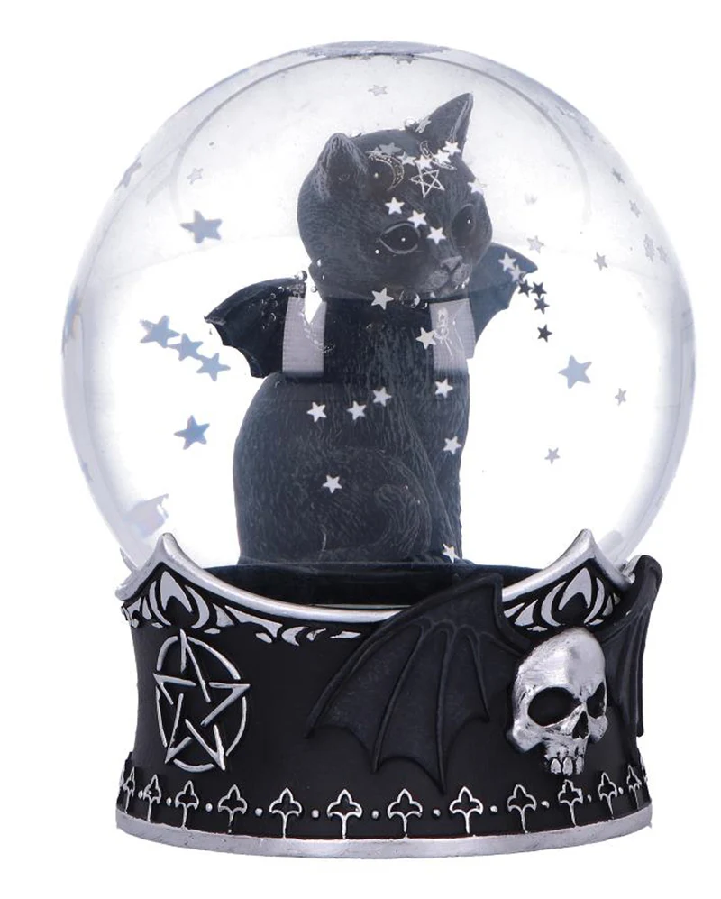 Malpuss Gothic-Schneekugel 13cm