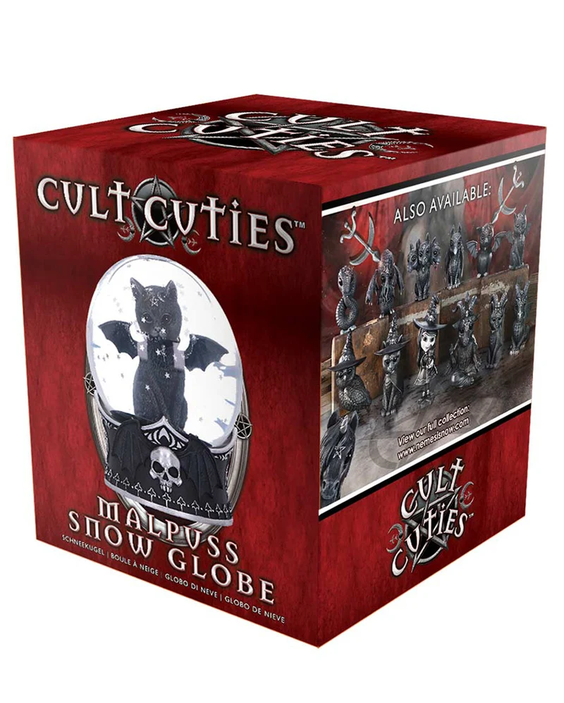 Malpuss Gothic-Schneekugel 13cm