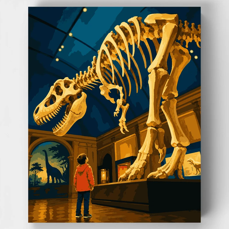 Dino Skeleton Wonder - Paint by Numbers Kit