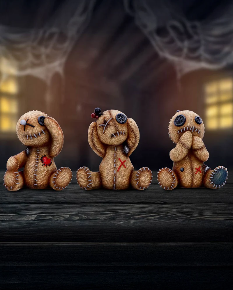 Three Wise Voodoo Dolls