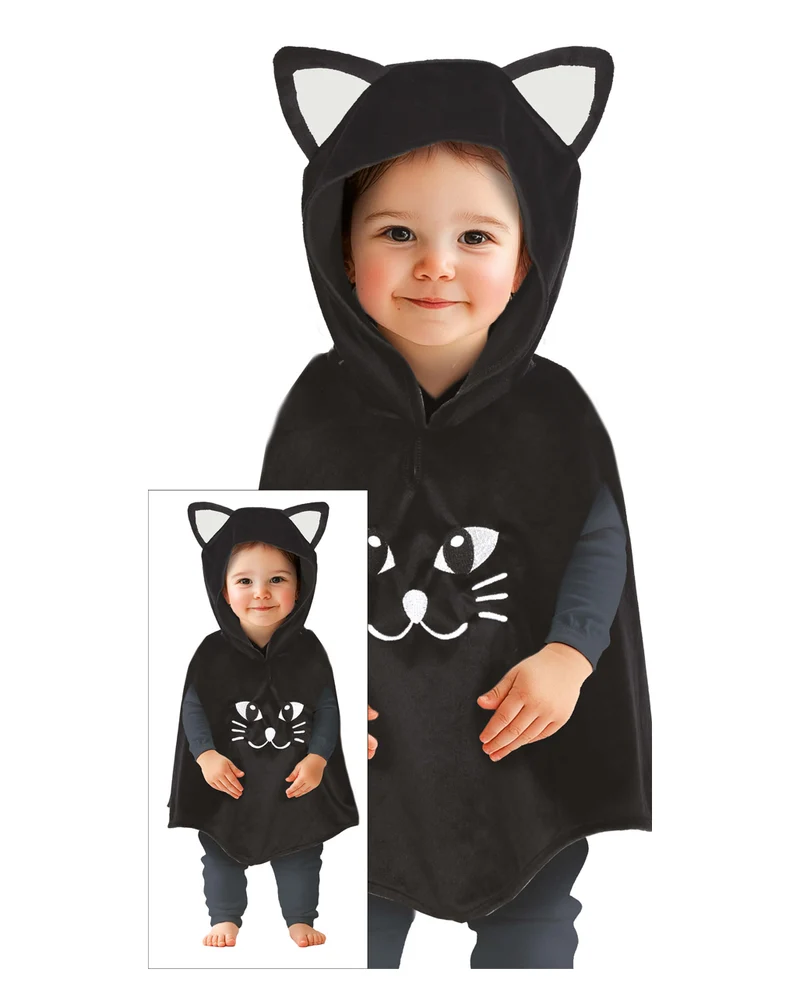 Niedlicher Katzenponcho für Babys 18-24 Monate