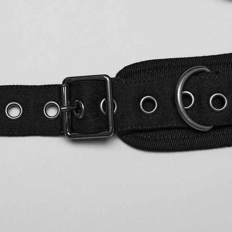 Punk-Geschirr mit Slash-Schulterschnalle für Damen