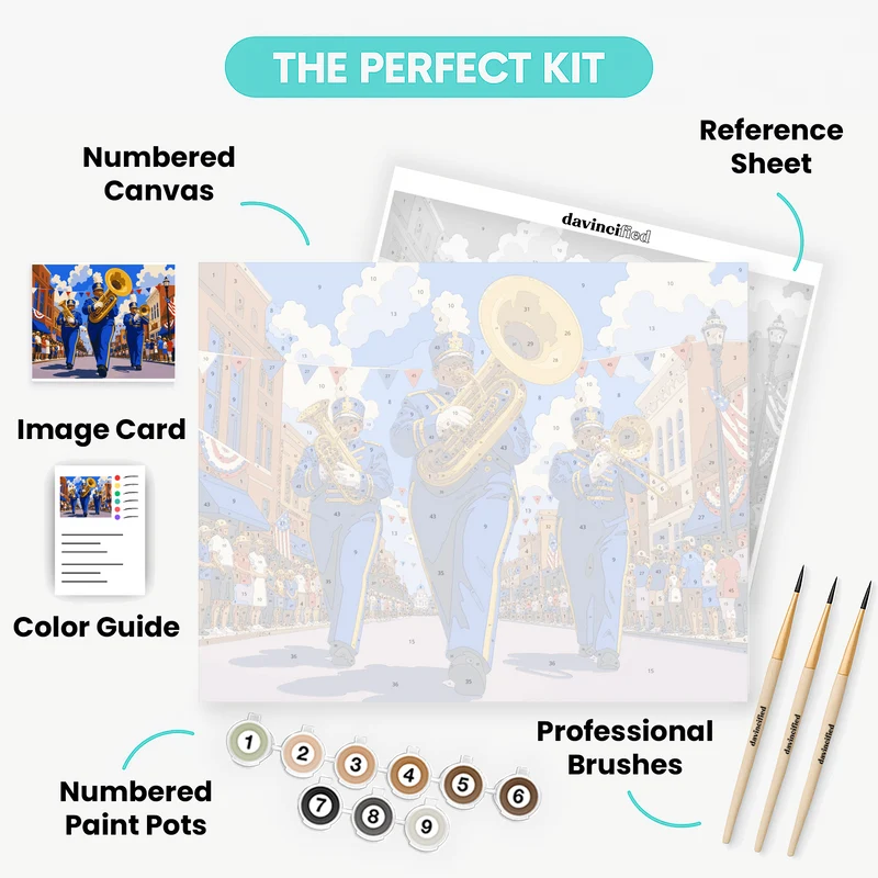 Marching Brass Band - Paint by Numbers Kit