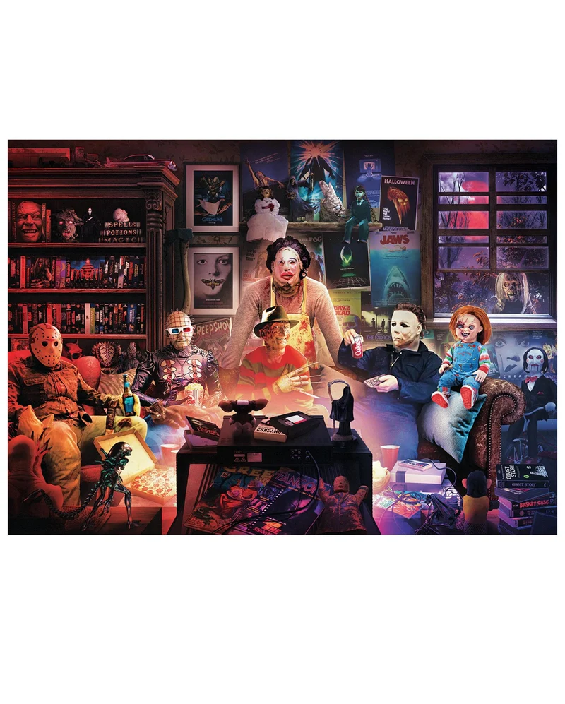 Horror Night Watch Party 1000 Teile Puzzle