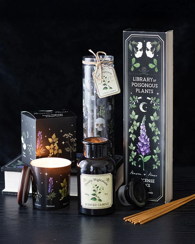 Mystic Raven Deadly Nightshade Apothecary Candle