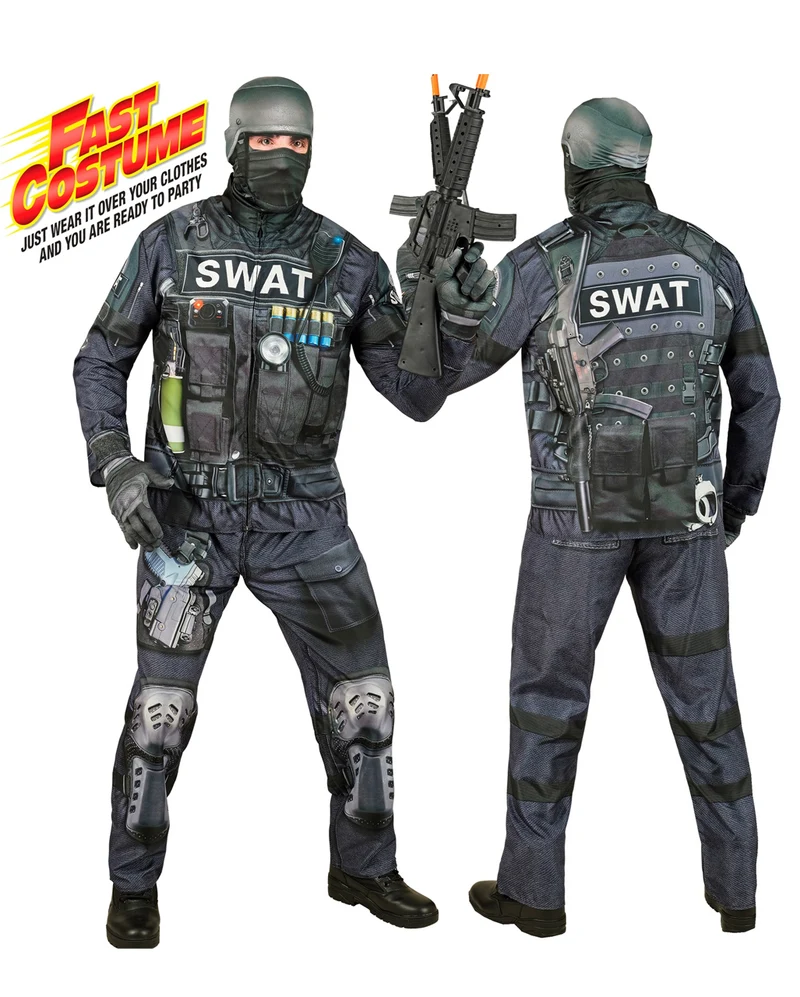 S.W.A.T. Sofortkostüm mit Maske