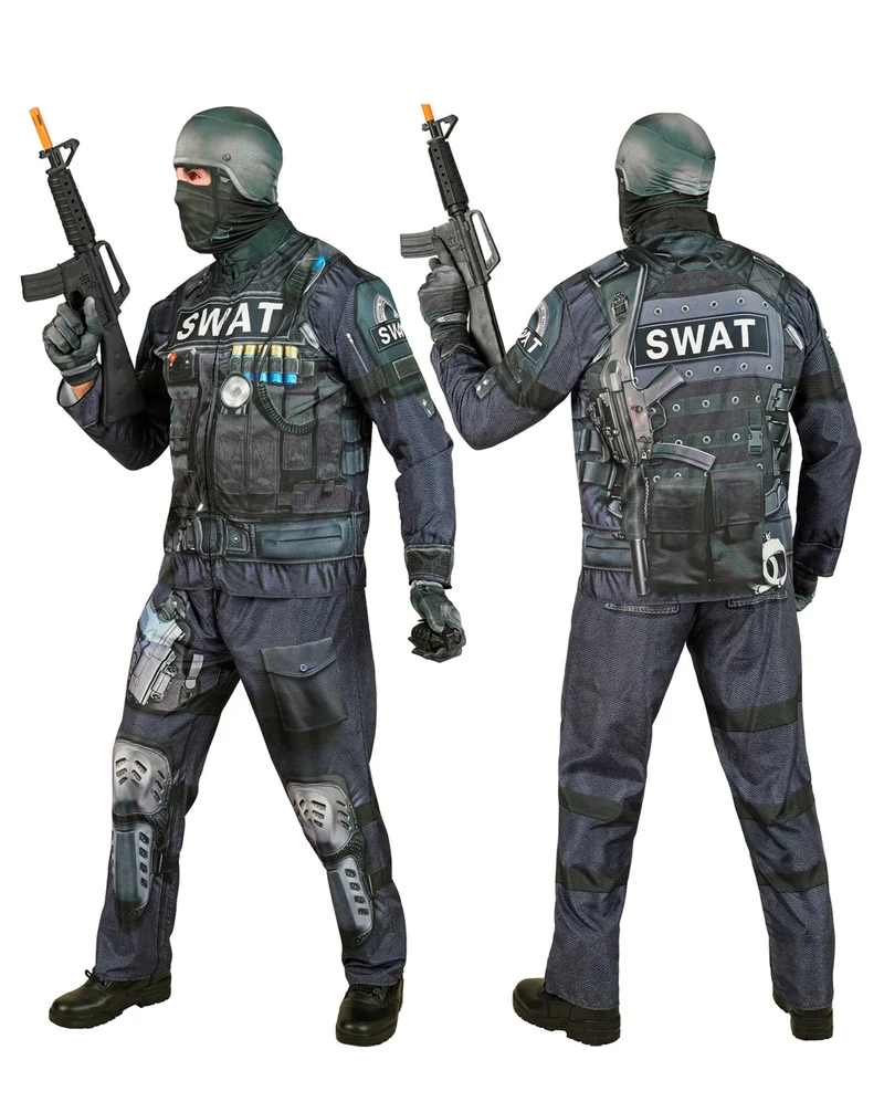 S.W.A.T. Sofortkostüm mit Maske