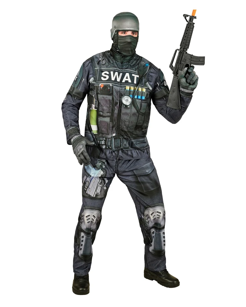 S.W.A.T. Sofortkostüm mit Maske