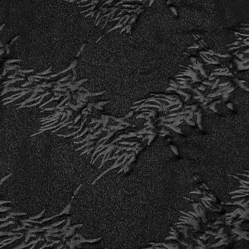 Damen Punk Thorns Bedruckte Schnür-Schlaghose Schwarz