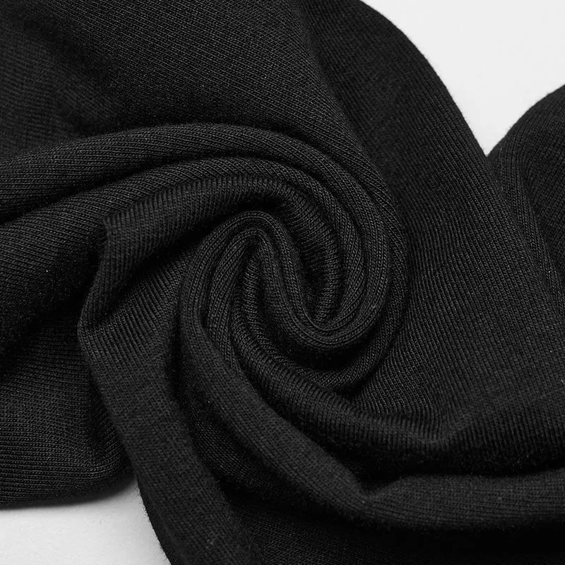 Damen-Punk-Hosen mit Rüschen und Perlen