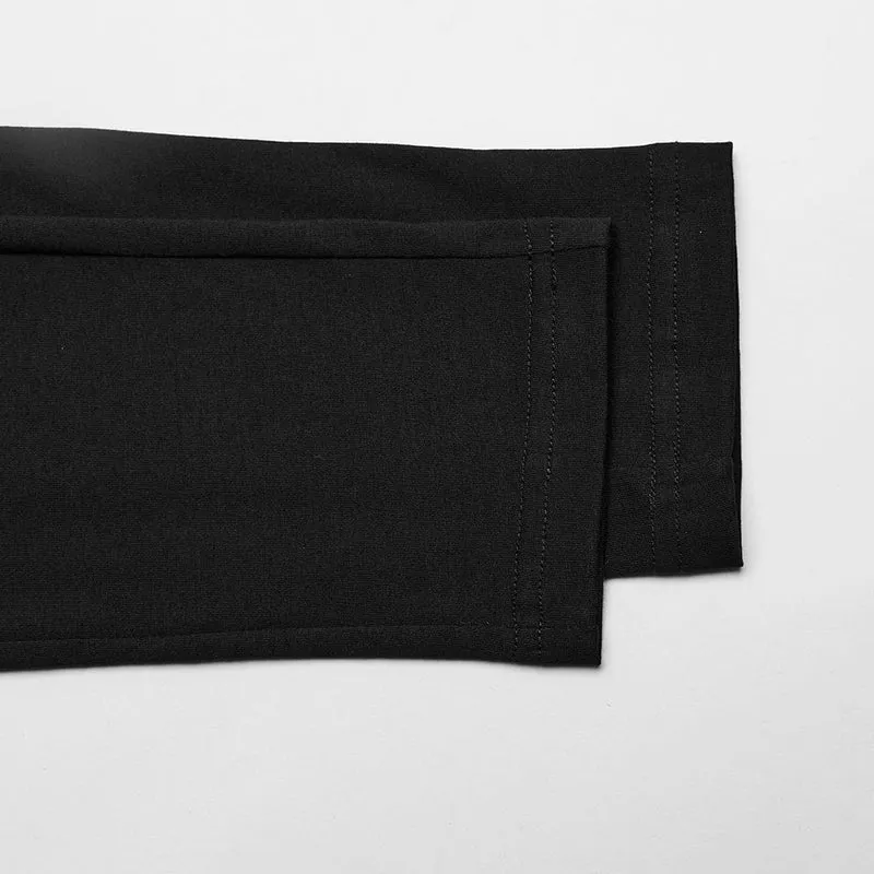 Damen-Punk-Hosen mit Rüschen und Perlen