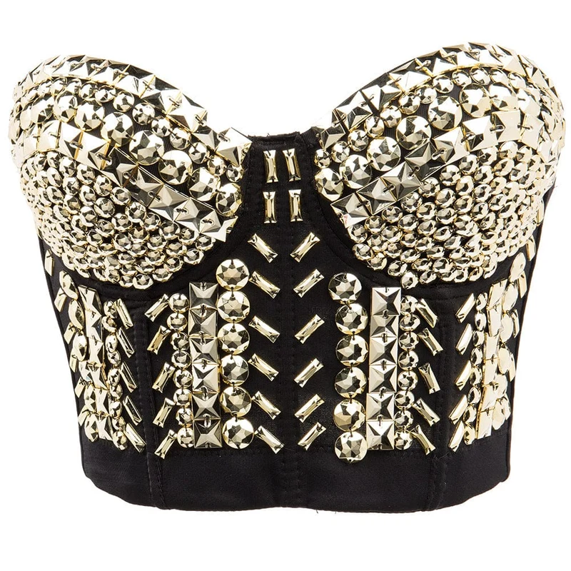 Gothic Perlen Bustier für Damen