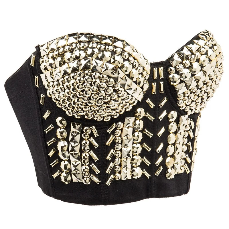 Gothic Perlen Bustier für Damen