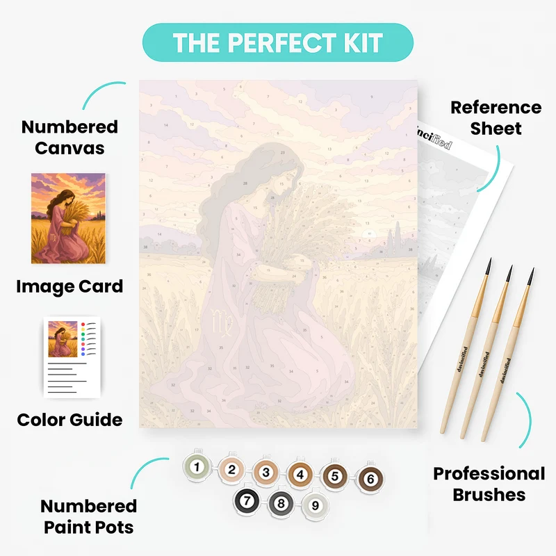 Virgo Wheat Harvest - Paint by Numbers Kit