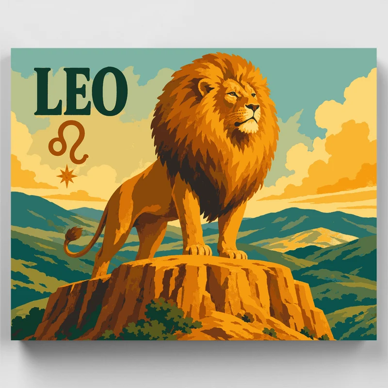 Majestic Leo Lion - Paint by Numbers Kit