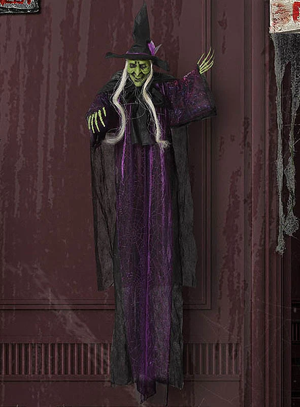 Grüne Hexe 130cm Halloween Hängedeko
