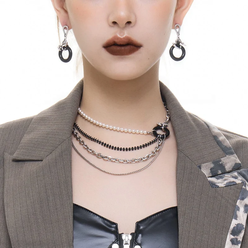Damen Punk Dragon Claw Annulus Ohrringe