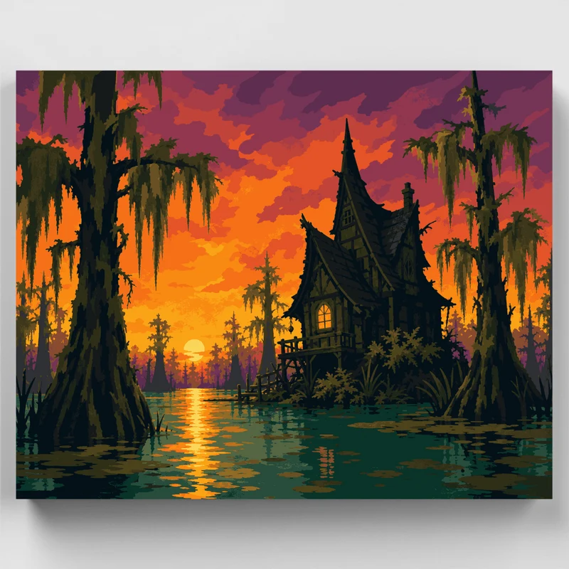 Bayou Witch Cottage - Paint by Numbers Kit