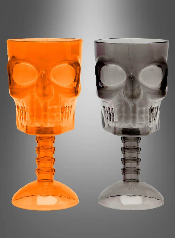 Halloween Totenkopf Weinkelch oder Trinkbecher
