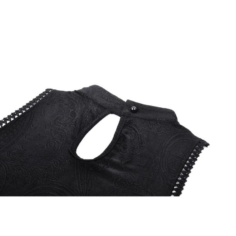 Gothic-Kleid für Damen mit schulterfreiem Spitzeneinsatz, Abschlusskleid