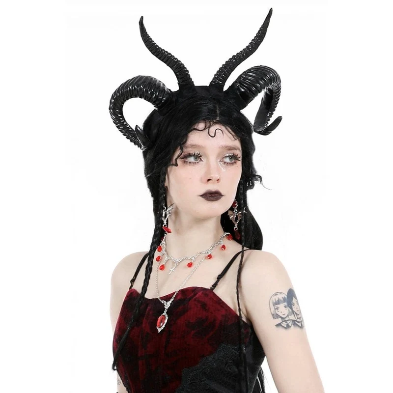 Gothic-Fledermaus-Rubin-Ohrringe für Damen