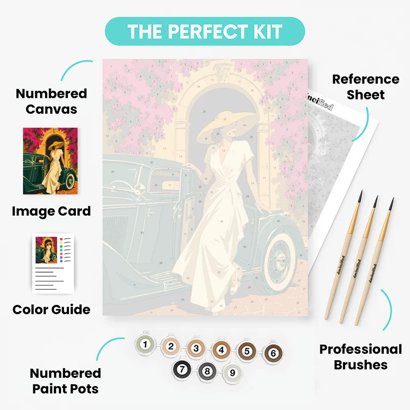 Glamour at the Gate - Paint by Numbers Kit