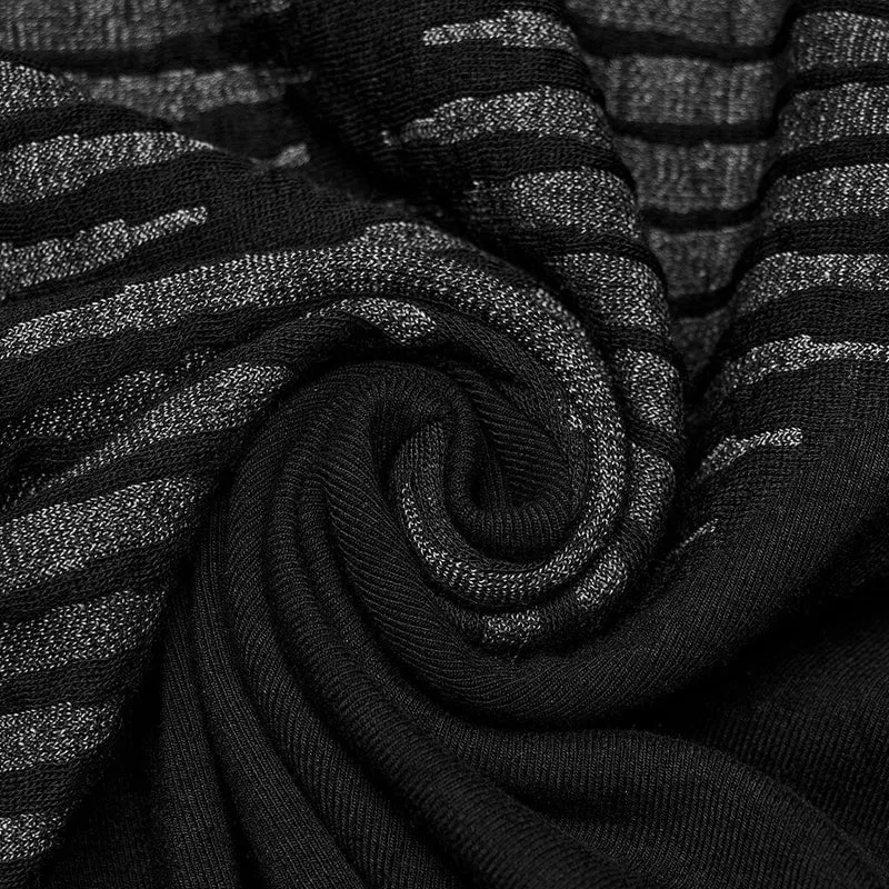 Punk-Tanktop mit asymmetrischem Reißverschluss für Herren
