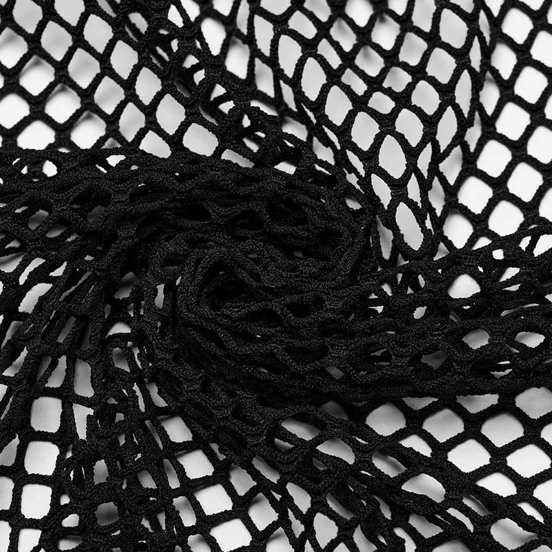Herren-Punk-Rock-Weste aus Kunstleder mit mehreren Schnallen und Mesh-Splice-Motiven