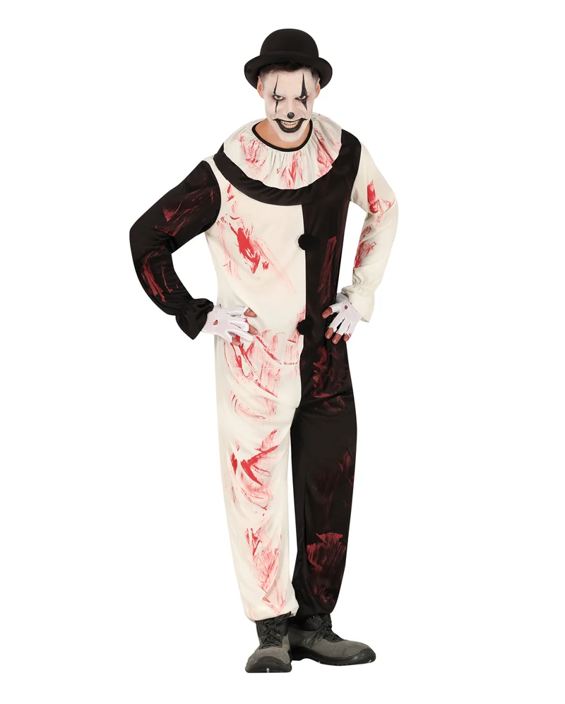 Blutiger Terror Clown Teenager Kostüm 14-16 Jahre