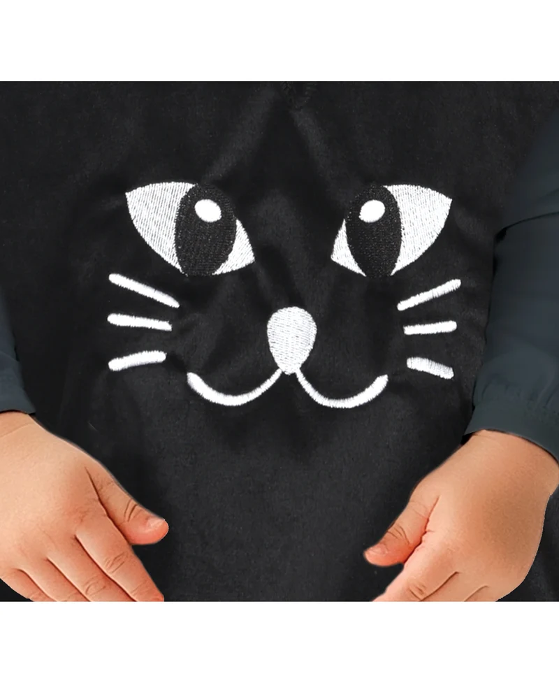 Knuffiger Katzenponcho für Babys 18-24 Monate