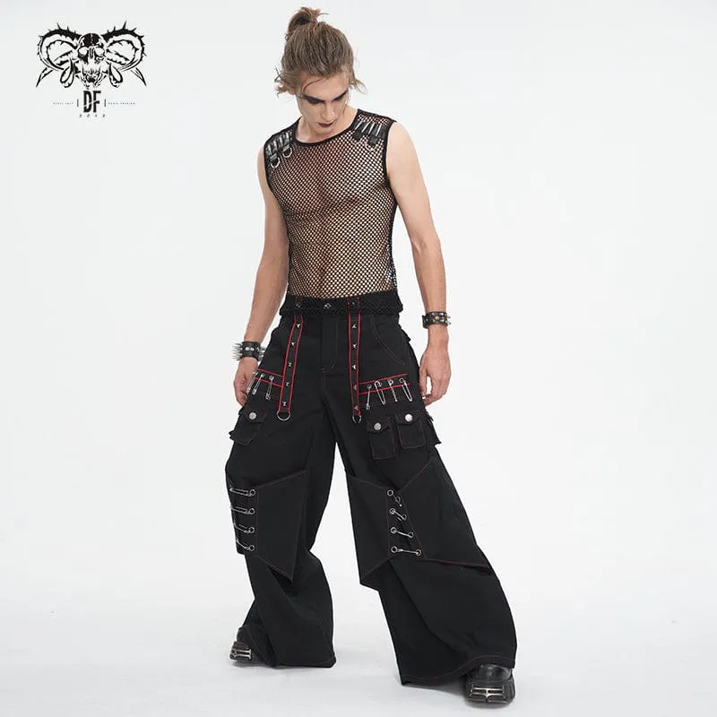 Gothic-Schlaghose mit Nieten für Herren