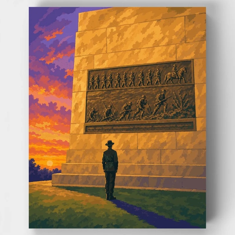 Soldier at Dawn - Paint by Numbers Kit