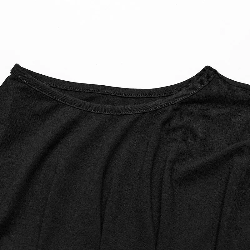 Damen-Gothic-Mesh-Skeleton-Tanktop mit schmaler Passform